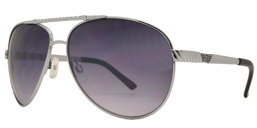 Wholesale - OX 2839 - Classic Aviator with Brow Bar Metal Sunglasses - Dynasol Eyewear