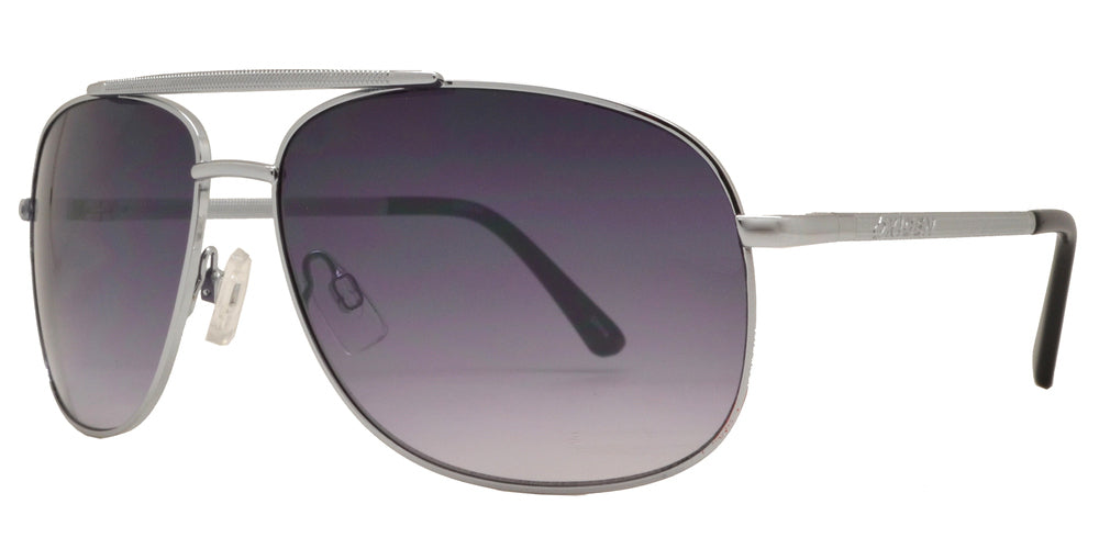 Wholesale - OX 2840 - Square Aviator with Brow Bar Metal Sunglasses - Dynasol Eyewear