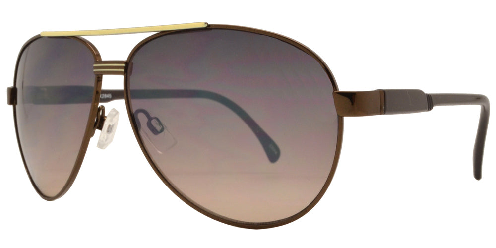 Wholesale - OX 2845 - Classic Classic Aviator with Brow Bar Metal Sunglasses - Dynasol Eyewear