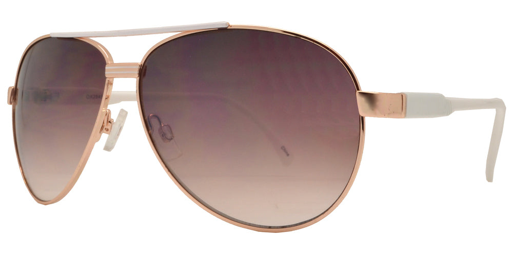 Wholesale - OX 2845 - Classic Classic Aviator with Brow Bar Metal Sunglasses - Dynasol Eyewear