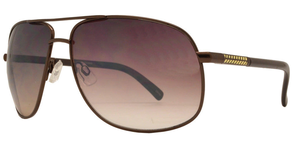 Wholesale - OX 2849 - Square Aviator with Brow Bar Metal Sunglasses - Dynasol Eyewear