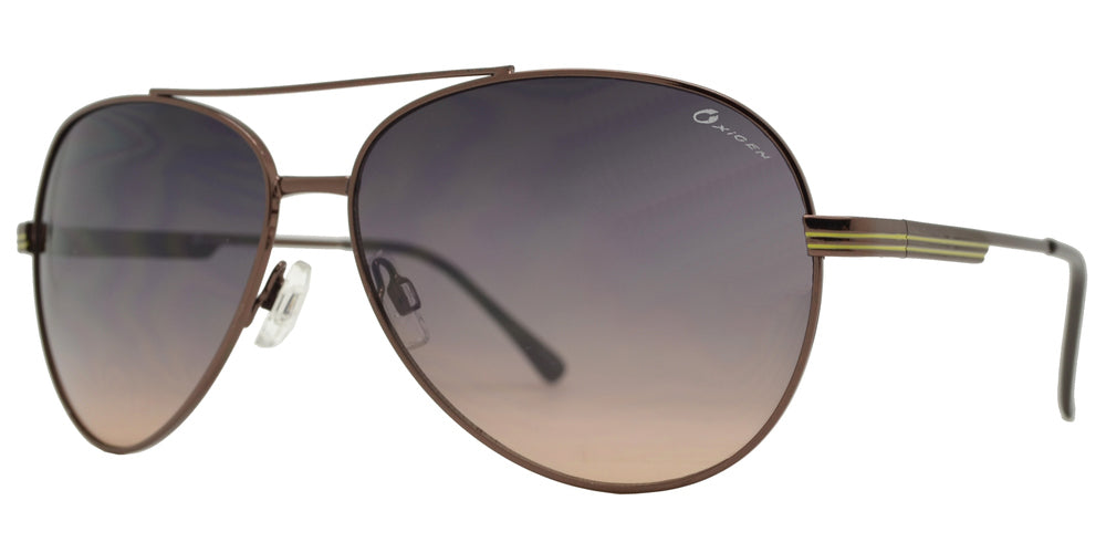Wholesale - OX 2855 - Classic Aviator with Brow Bar Metal Sunglasses - Dynasol Eyewear
