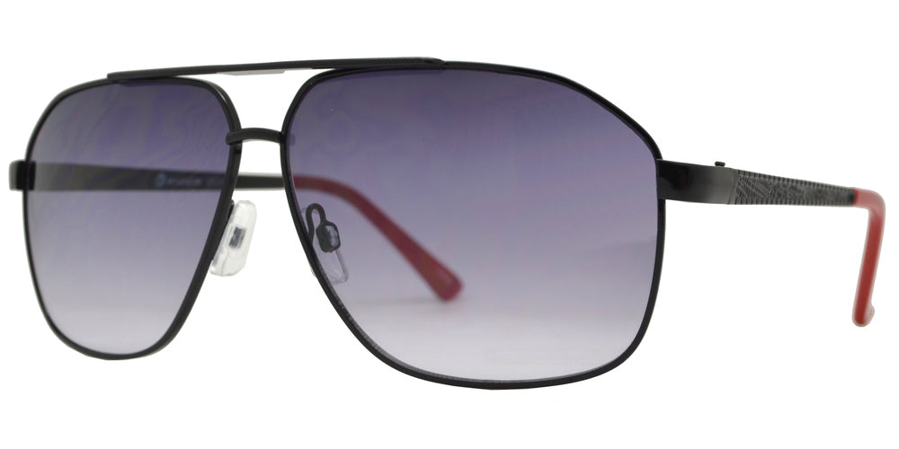Wholesale - OX 2857 - Asymmetrical Square Aviator with Brow Bar Metal Sunglasses - Dynasol Eyewear