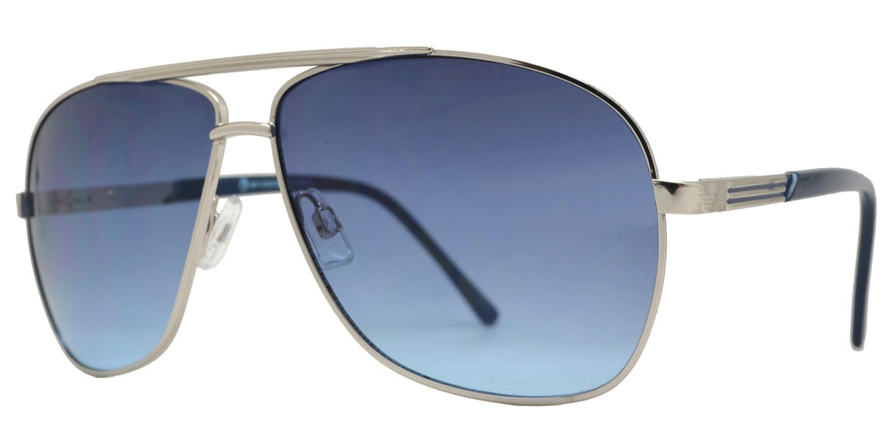 Wholesale - OX 2860 - Classic Square Aviator with Brow Bar Metal Sunglasses - Dynasol Eyewear
