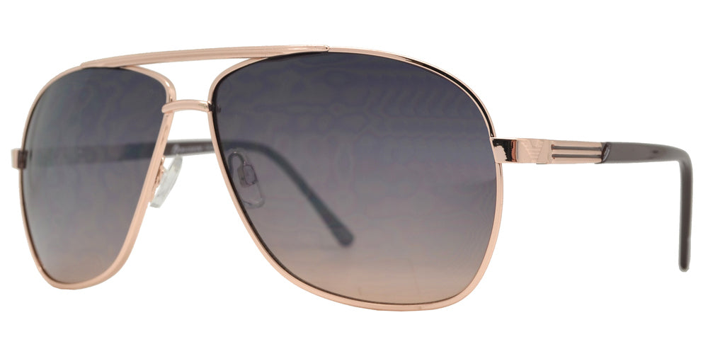 Wholesale - OX 2860 - Classic Square Aviator with Brow Bar Metal Sunglasses - Dynasol Eyewear