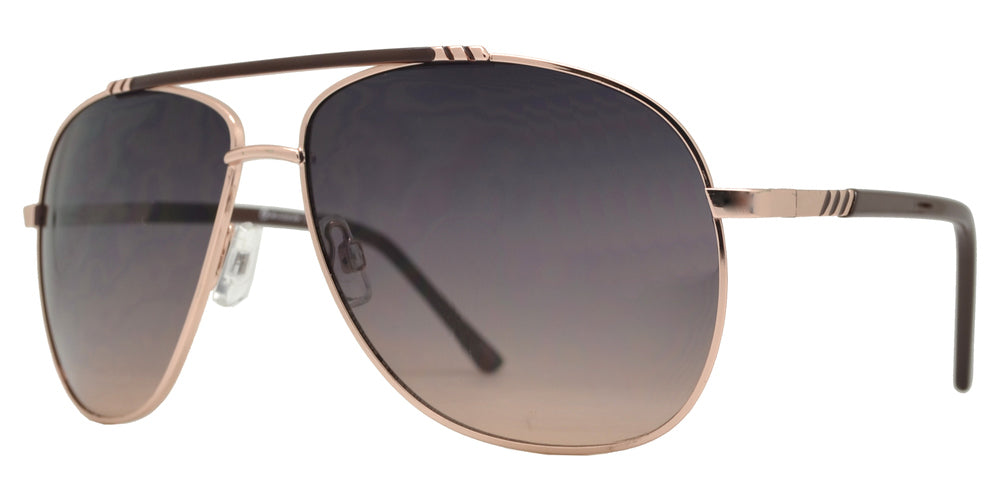 Wholesale - OX 2861 - Classic Aviator with Brow Bar Metal Sunglasses - Dynasol Eyewear