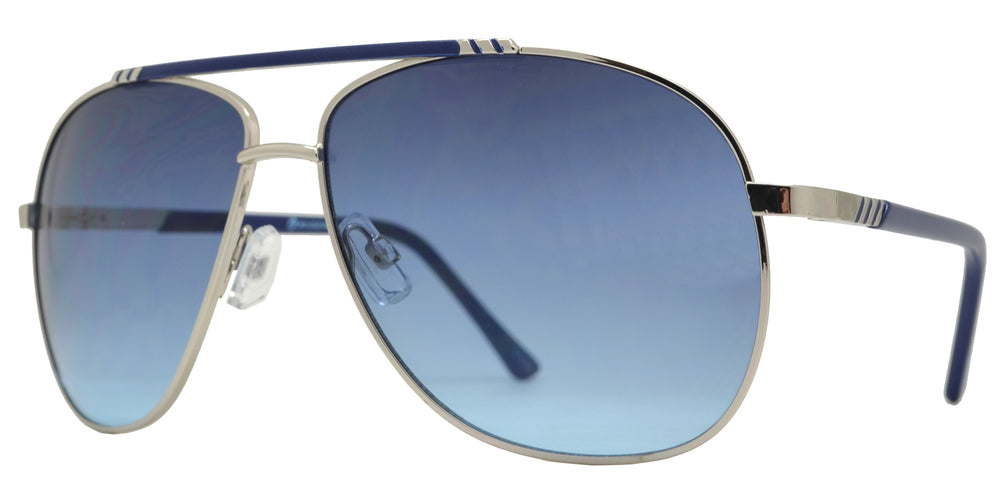 Wholesale - OX 2861 - Classic Aviator with Brow Bar Metal Sunglasses - Dynasol Eyewear