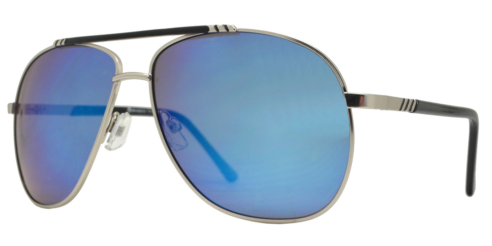 Wholesale - OX 2861 - Classic Aviator with Brow Bar Metal Sunglasses - Dynasol Eyewear