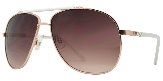 Wholesale - OX 2861 - Classic Aviator with Brow Bar Metal Sunglasses - Dynasol Eyewear