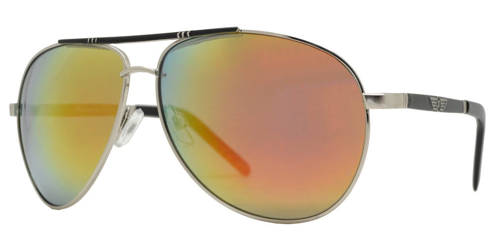 Wholesale - OX 2864 - Classic Aviator with Brow Bar Metal Sunglasses - Dynasol Eyewear