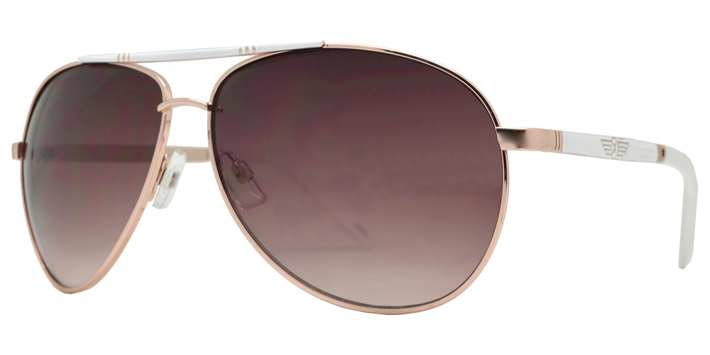 Wholesale - OX 2864 - Classic Aviator with Brow Bar Metal Sunglasses - Dynasol Eyewear