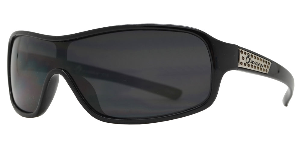 Wholesale - OX 8718 - One Piece Wrap Around Shield Plastic Sunglasses - Dynasol Eyewear