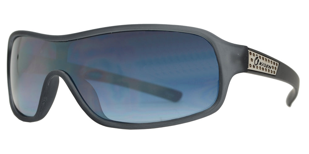 Wholesale - OX 8718 - One Piece Wrap Around Shield Plastic Sunglasses - Dynasol Eyewear