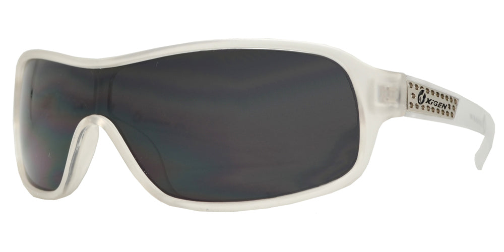 Wholesale - OX 8718 - One Piece Wrap Around Shield Plastic Sunglasses - Dynasol Eyewear