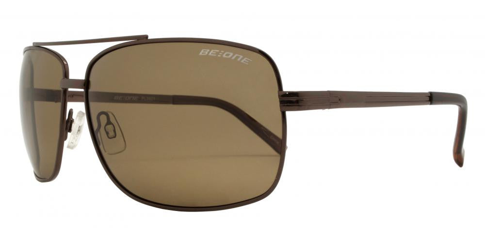 Wholesale - PL 3921 - Polarized Rectangular Aviator Metal Sunglasses - Dynasol Eyewear