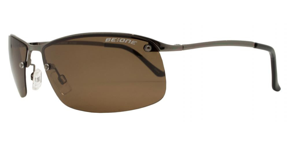 Wholesale - PL 3929 - Polarized Men Rimless Sport Metal Sunglasses - Dynasol Eyewear