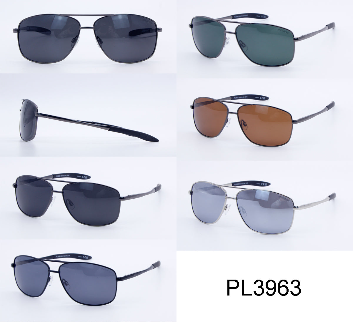 PL 3963 - 1.1 MM Polarized Sports High Quality Metal Sunglasses