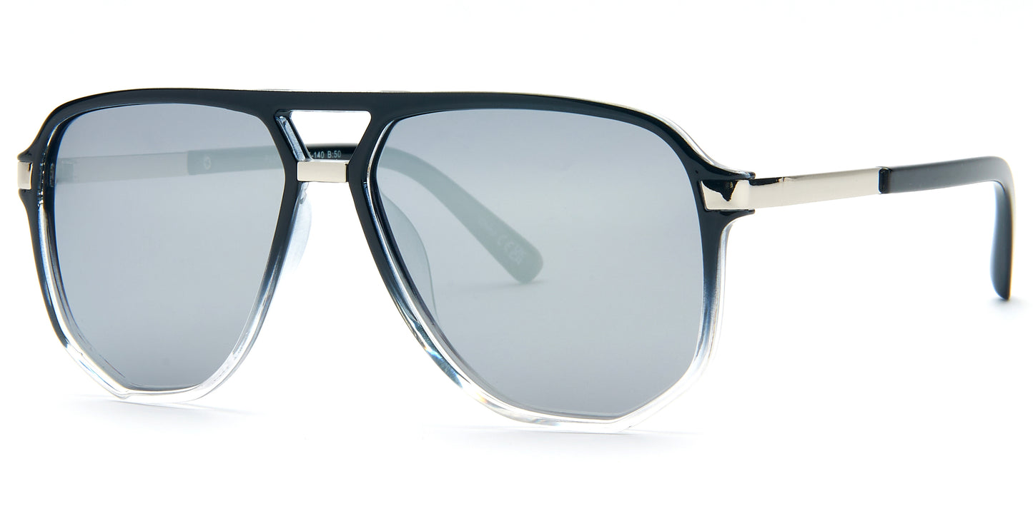 PL 3965 - Polarized Plastic Flat Top Sunglasses