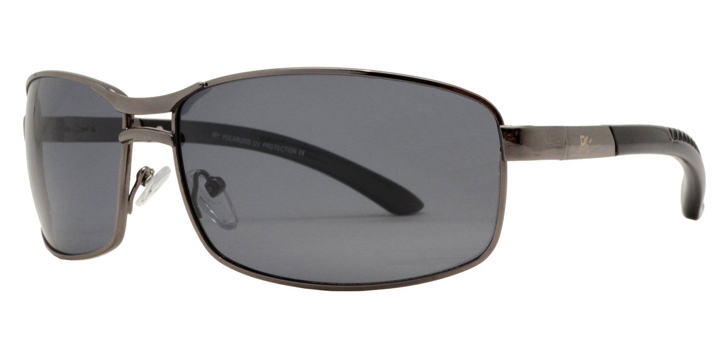 PL 5309 - Rectangular Sports Metal Polarized Sunglasses