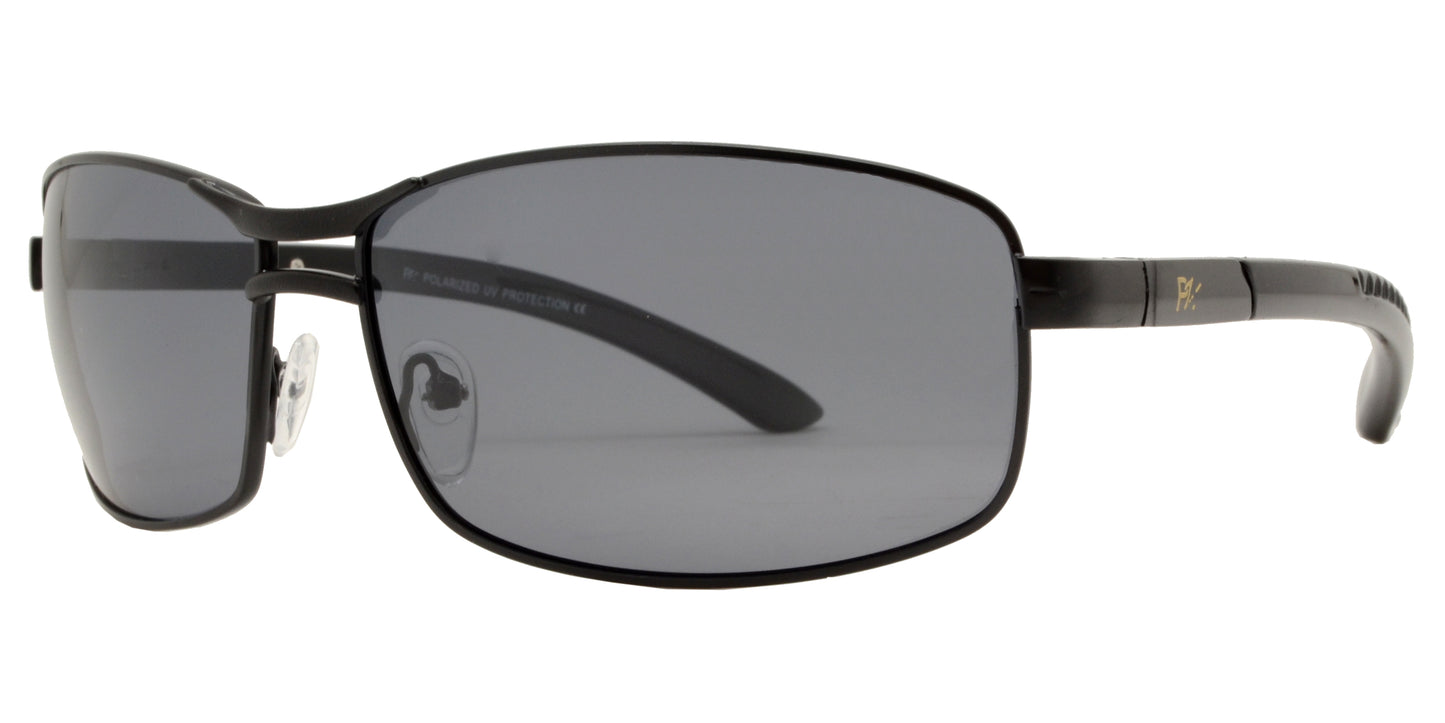 PL 5309 - Rectangular Sports Metal Polarized Sunglasses