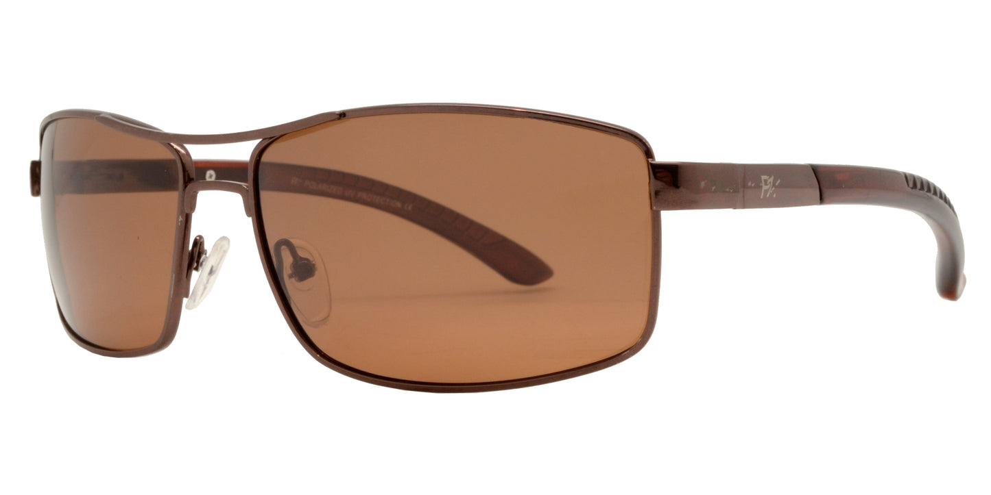 PL 5310 - Rectangular Sports Metal Polarized Sunglasses