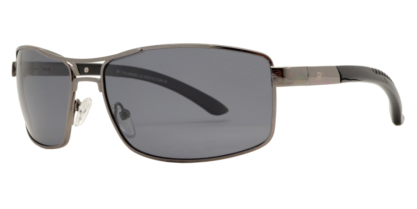 PL 5310 - Rectangular Sports Metal Polarized Sunglasses