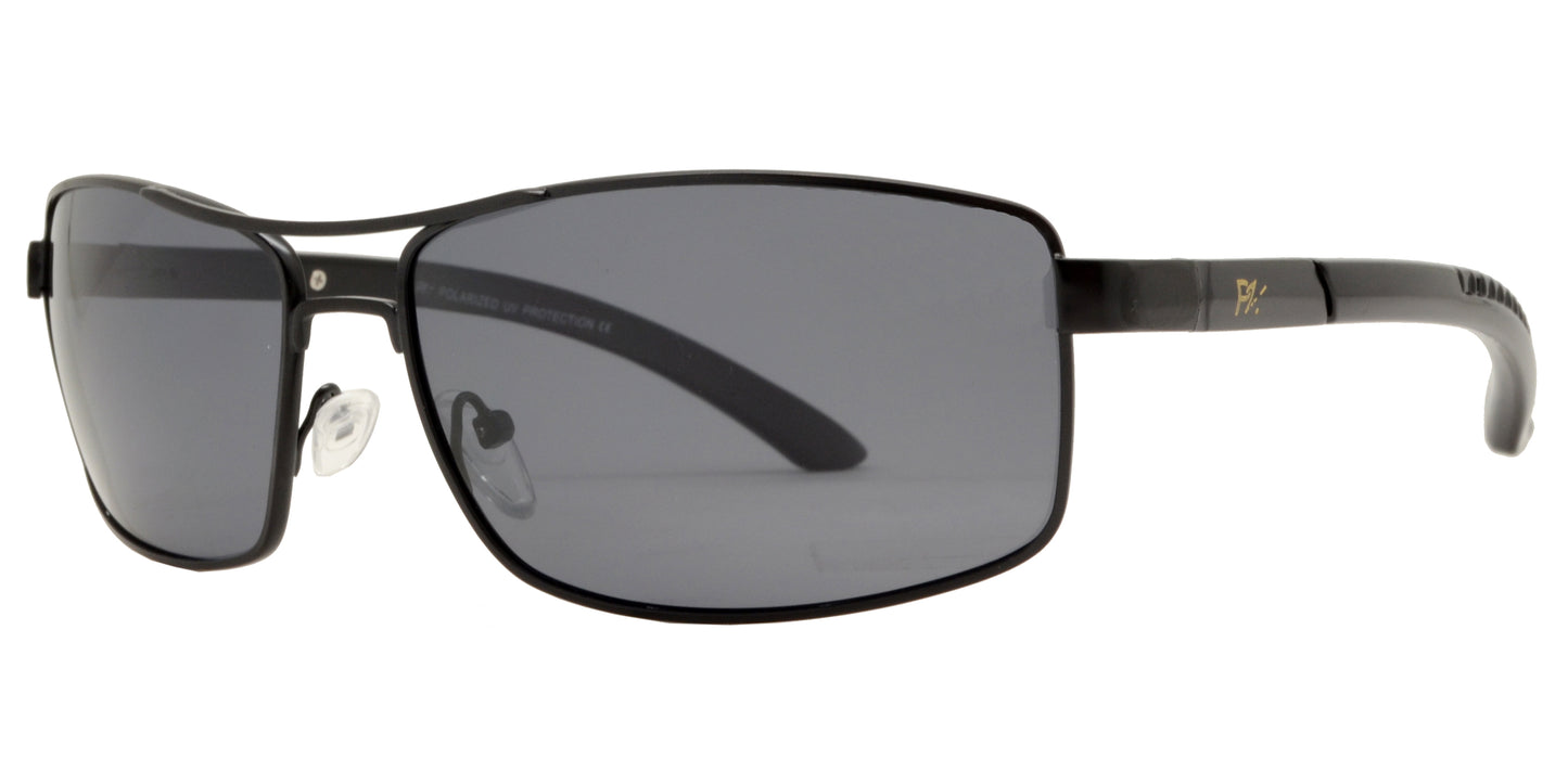 PL 5310 - Rectangular Sports Metal Polarized Sunglasses