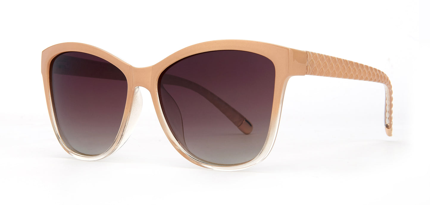 PL 5802 - Polarized Cat Eye Plastic Sunglasses