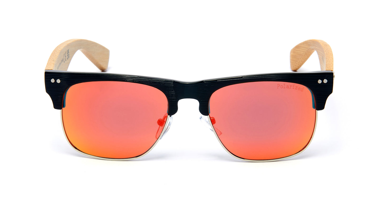 PL 7009 - Polarized Sunglasses with Bamboo Temple