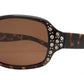 Wholesale - PL 7224 - Women's Rectangular Polarized Sunglasses with Rhinestones - Dynasol Eyewear