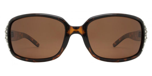 Wholesale - PL 7224 - Women's Rectangular Polarized Sunglasses with Rhinestones - Dynasol Eyewear