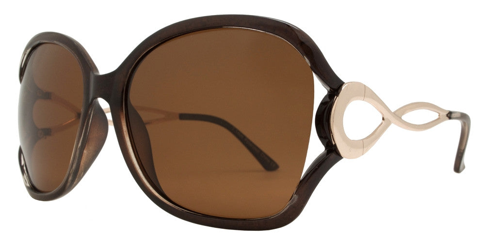 Wholesale - PL 7567 - Women's Butterfly Polarized Sunglasses with Loop Temple - Dynasol Eyewear