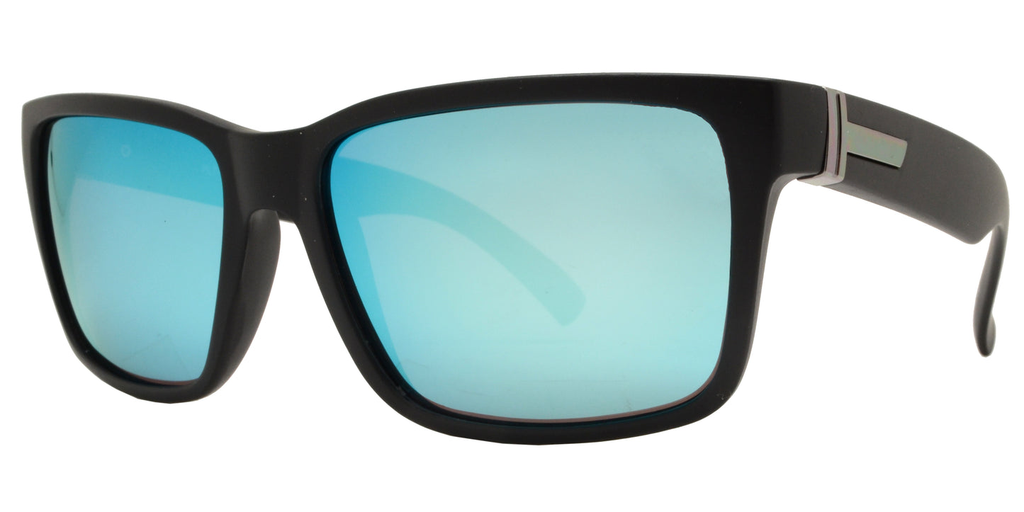 PL 7702 - Horn Rimmed Square Sport Plastic Polarized Sunglasses