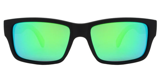 Wholesale - PL 2013 RVC - Polarized Bamboo Sport Rectangular with Color Mirror Lens Sunglasses - Dynasol Eyewear