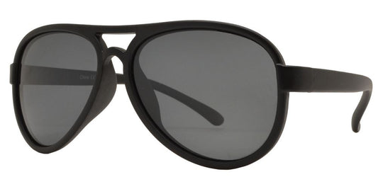 Wholesale - PL 3008 - Polarized Kids TR90 Rubber Retro Aviator Sunglasses - Dynasol Eyewear