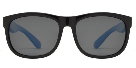 Wholesale - PL 3010 - Polarized Kids TR90 Rubber Rectangular Horn Rimmed Sunglasses - Dynasol Eyewear