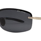 Wholesale - PL 3625 - Polarized Men Rimless Sport Metal Sunglasses - Dynasol Eyewear