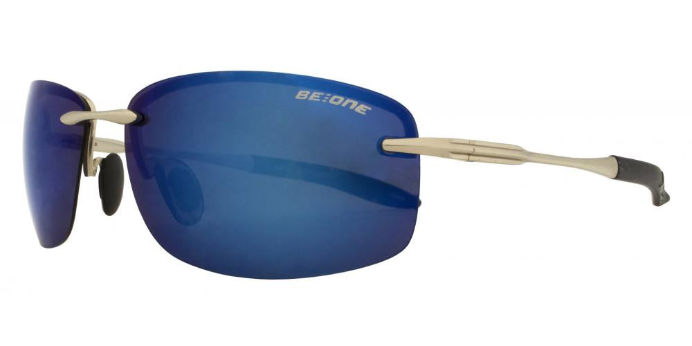 Wholesale - PL 3625 RVC - Polarized Men Rimless Sport with Color Mirror Lens Metal Sunglasses - Dynasol Eyewear