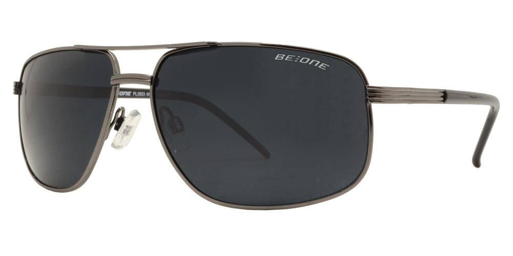 Wholesale - PL 3903 - Polarized Men Classic Square Metal Sunglasses - Dynasol Eyewear