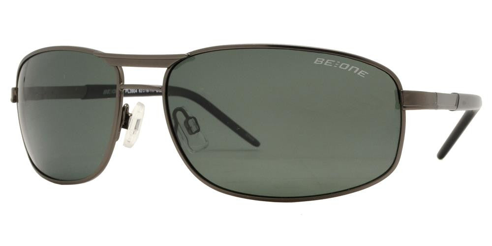 Wholesale - PL 3904 - Polarized Men Rectangular Metal Sunglasses - Dynasol Eyewear