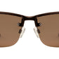 Wholesale - PL 3917 - Polarized Men Half Rim Rectangular Sport Metal Sunglasses - Dynasol Eyewear