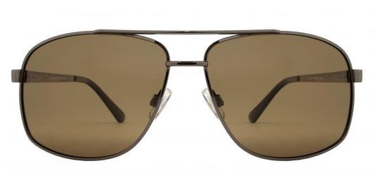 Wholesale - PL 3920 - Polarized Classic Square Aviator with Brow Bar Metal Sunglasses - Dynasol Eyewear