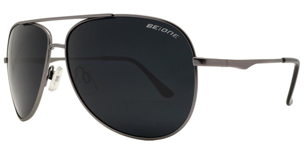 Wholesale - PL 3925 - Polarized Classic Aviator with Brow Bar Metal Sunglasses - Dynasol Eyewear