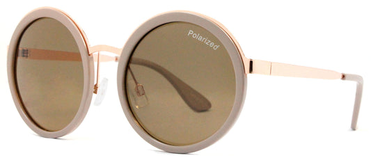 Wholesale - PL 3933 - Wholesale Polarized Round Plastic Sunglasses - Dynasol Eyewear