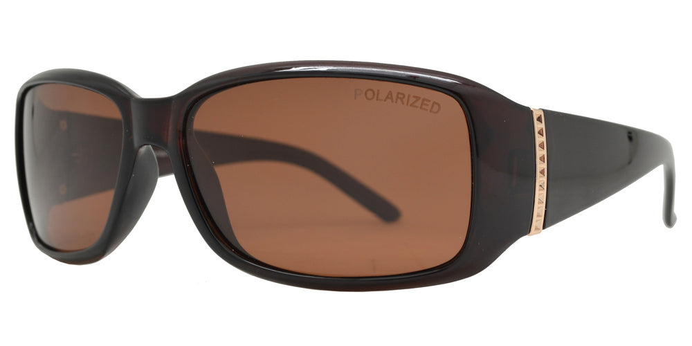 Wholesale - PL 7572 - Women's Plastic Small Rectangular Polarized Sunglasses - Dynasol Eyewear