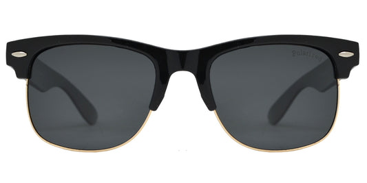 Wholesale - PL 7583 - Classic Plastic Half Rimmed Polarized Sunglasses - Dynasol Eyewear
