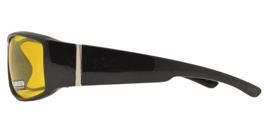 Wholesale - PL 7687 NV - Classic Plastic Wrap Around Polarized Night Vision Sunglasses - Dynasol Eyewear