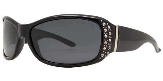 Wholesale - PL 7808 BX - Women's Rectangular Polarized with Metal Accent and Rhinestones - Dynasol Eyewear