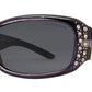 Wholesale - PL 7808 BX - Women's Rectangular Polarized with Metal Accent and Rhinestones - Dynasol Eyewear