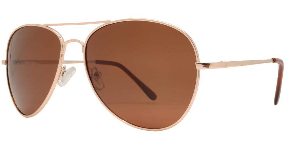 Wholesale - PL 9090 - Classic Metal Aviator Polarized Sunglasses - Dynasol Eyewear